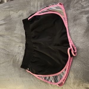 TEK Gear Running Shorts, Small, Black & Pink
